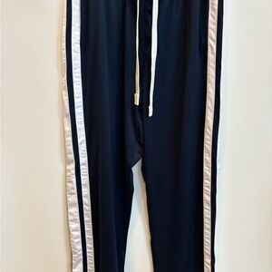 Vintage Y2K Nike Baggy Wide Leg Track Pants Mens XL Navy White Stripe